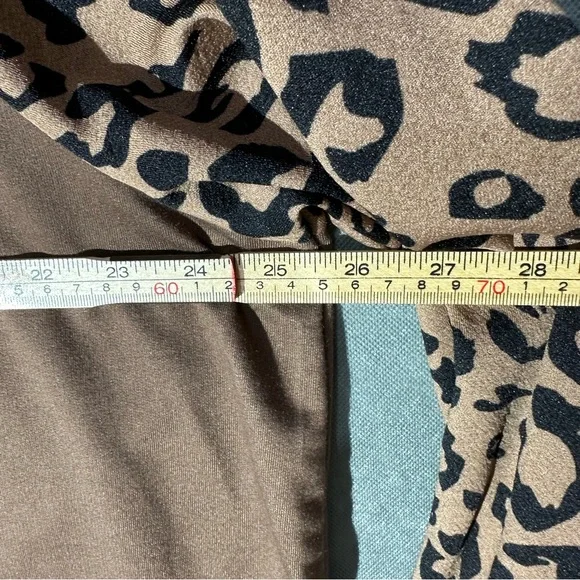 Emery Rose Leopard Print Pullover Hoodie Plus Size 4XL - Picture 6 of 7